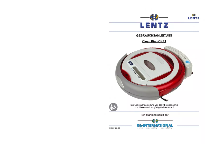 Página 1 del manual Manual de usuario Lentz Clean King CKR1