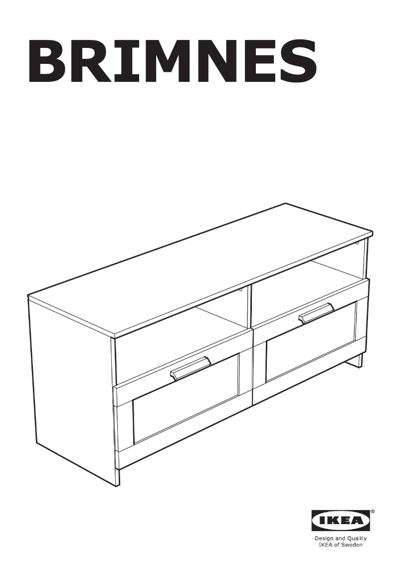 Página 1 del manual Instrucciones / montaje Ikea BRIMNES