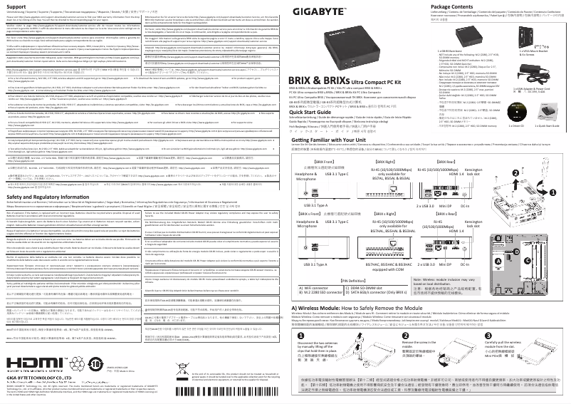 Página 1 del manual Manual de usuario Gigabyte BRIX GB-BSi3HA-6100