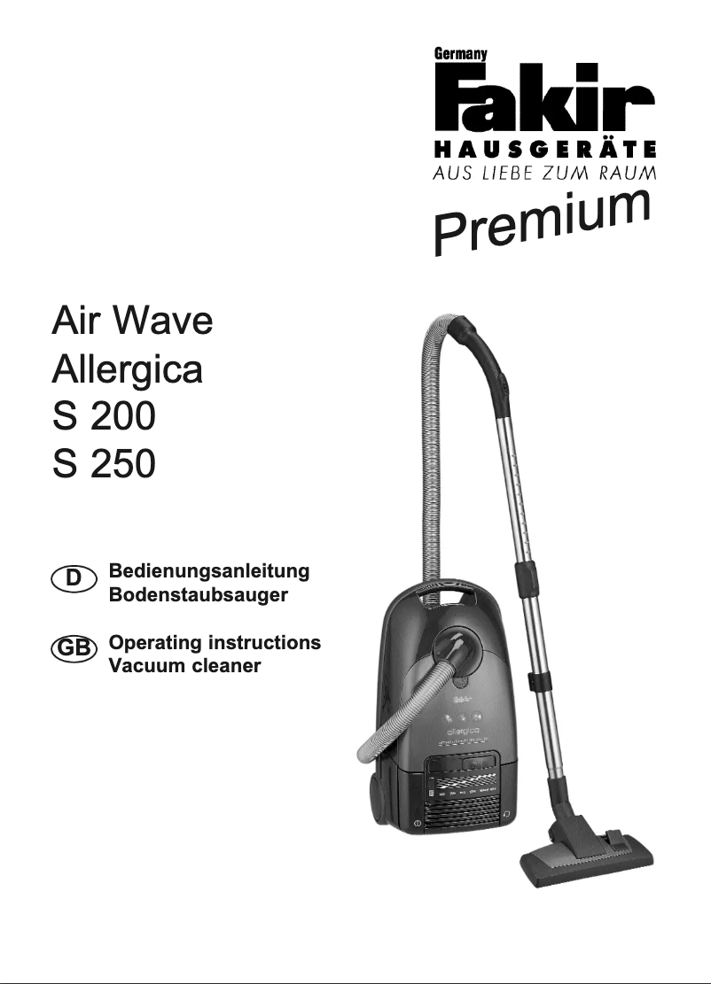 Imagen de la primera página del manual del dispositivo Premium Air Wave
