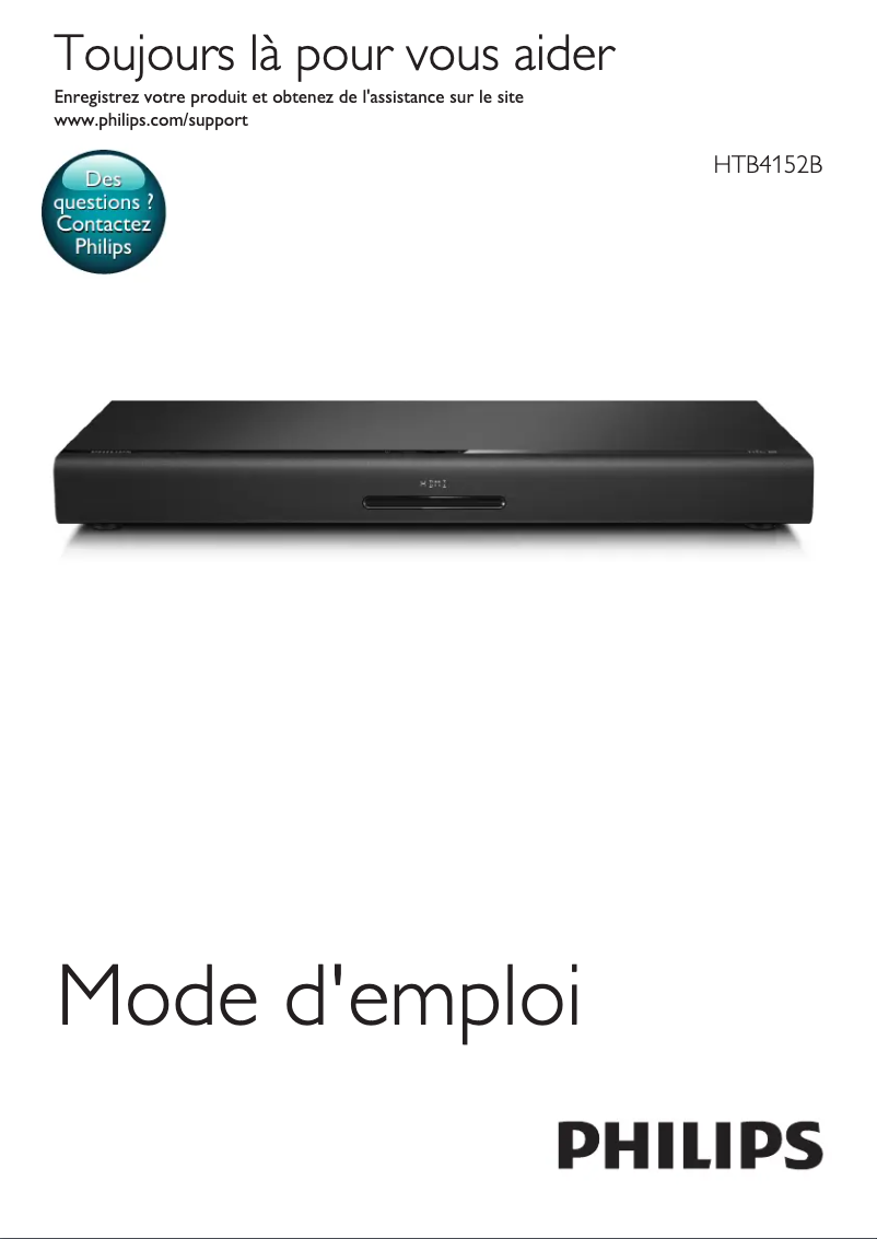 Página 1 del manual Manual de usuario Philips HTB4152B