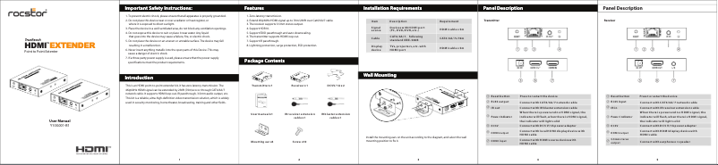 Imagen de la primera página del manual del dispositivo TrueReach Y10G001-B1