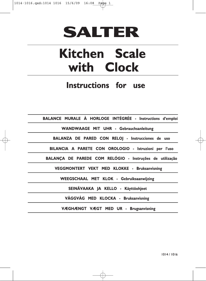 Imagen de la primera página del manual del dispositivo SL171-1