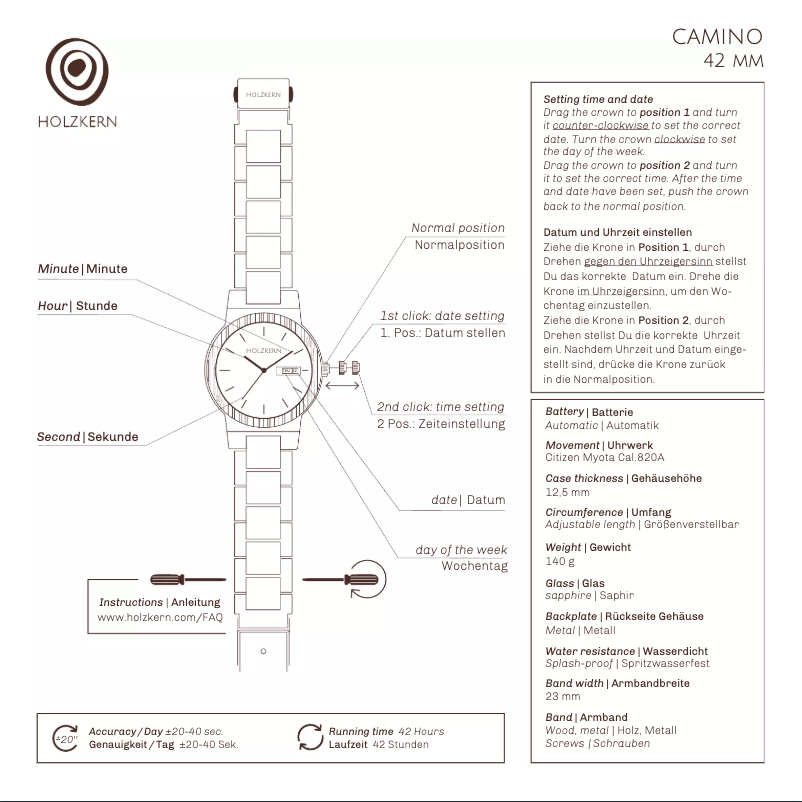 Página 1 del manual Manual de usuario Holzkern Ciudad Perdida