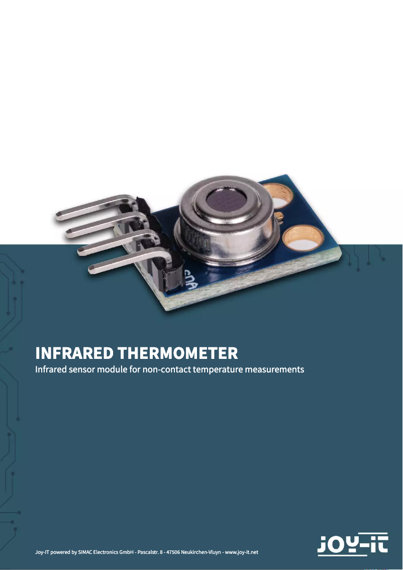 Imagen de la primera página del manual del dispositivo SEN-IR-TEMP