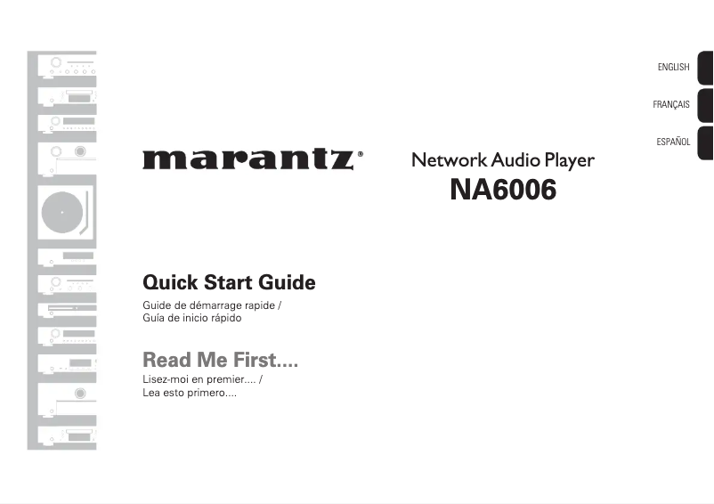 Página 1 del manual Guía de inicio rápido Marantz NA6006