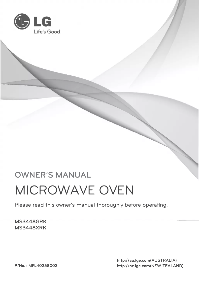 Página 1 del manual Manual de usuario LG MS3448GRK