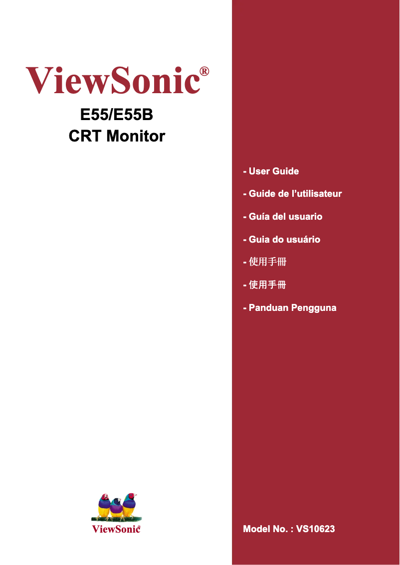 Imagen de la primera página del manual del dispositivo E55