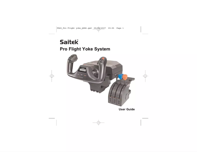 Página 1 del manual Manual de usuario Saitek Pro Flight Yoke System