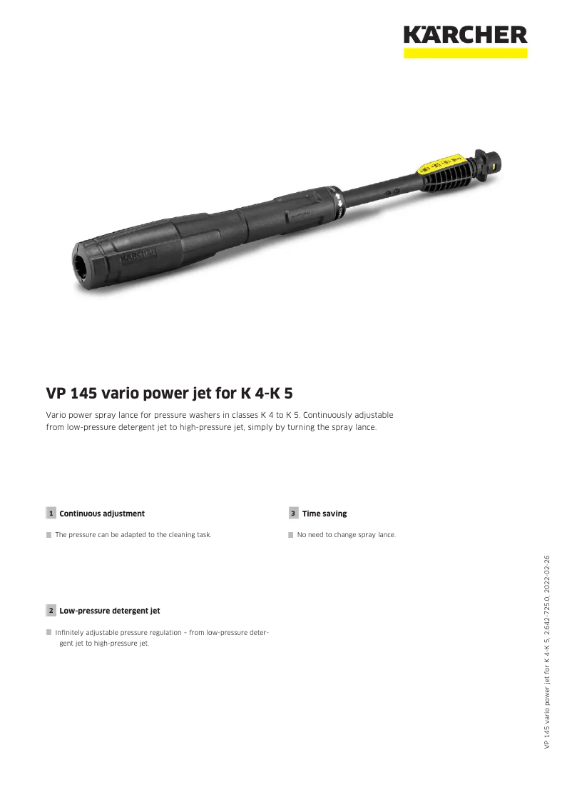 Página 1 del manual Manual de usuario Kärcher VP 145