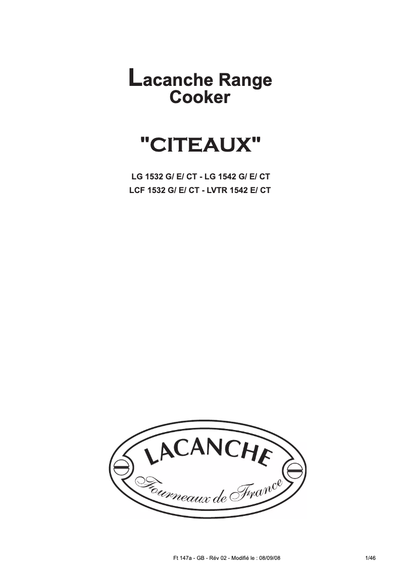 Imagen de la primera página del manual del dispositivo Citeaux