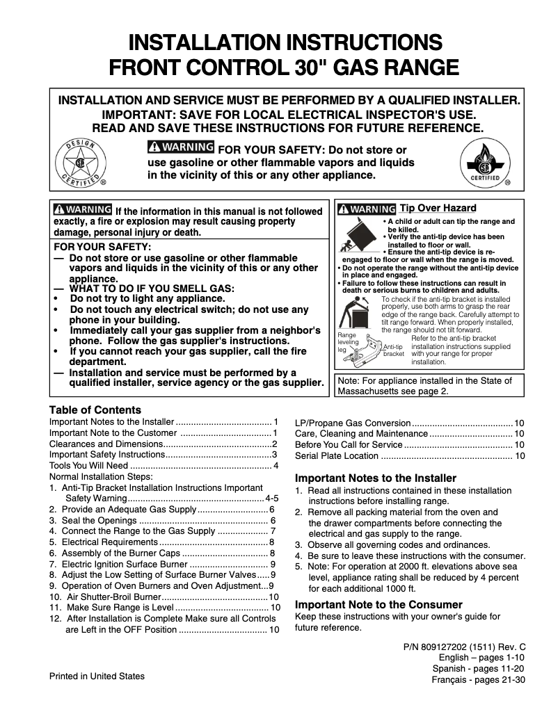 Imagen de la primera página del manual del dispositivo FPGH3077RF