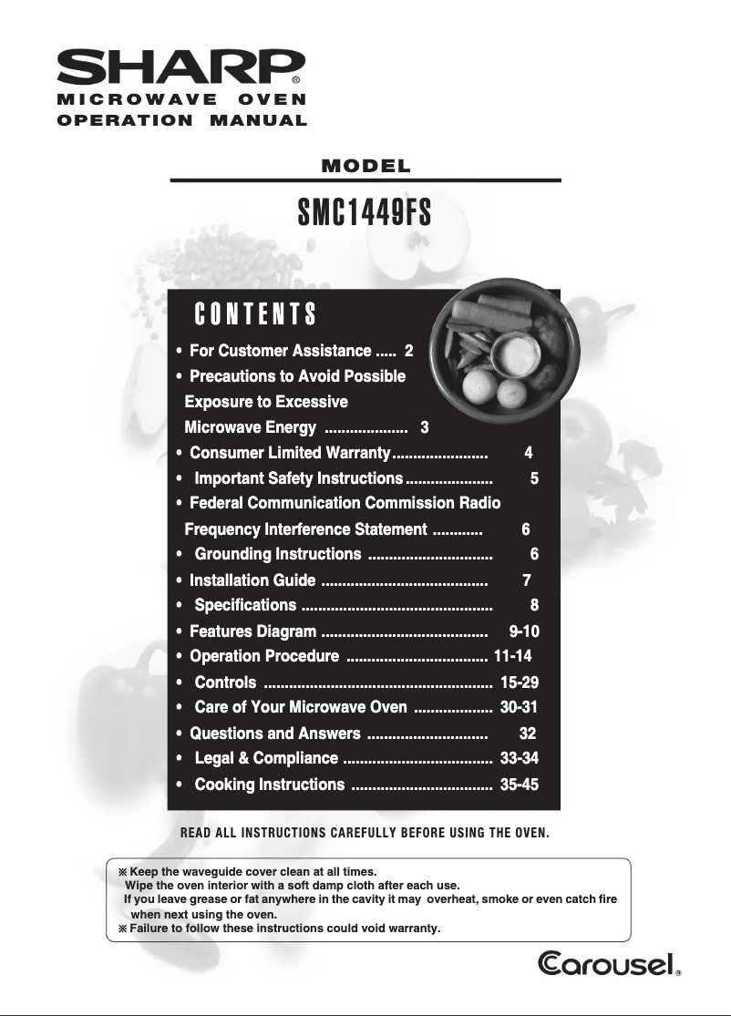 Imagen de la primera página del manual del dispositivo SMC1449FS
