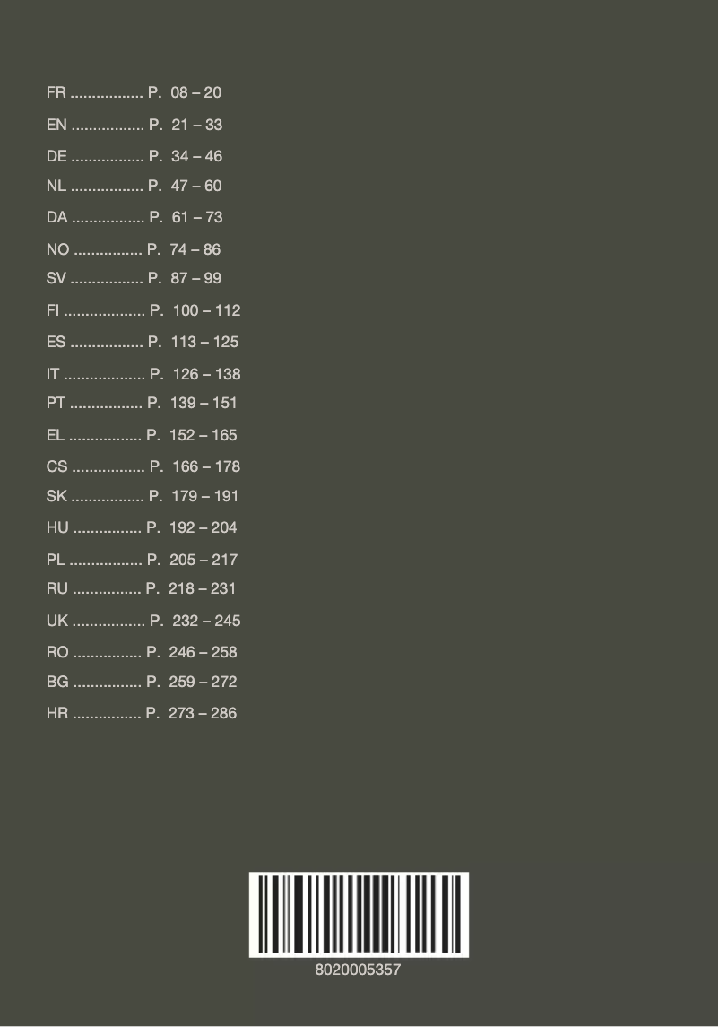 Imagen de la primera página del manual del dispositivo Intuition Preference+ EA875U