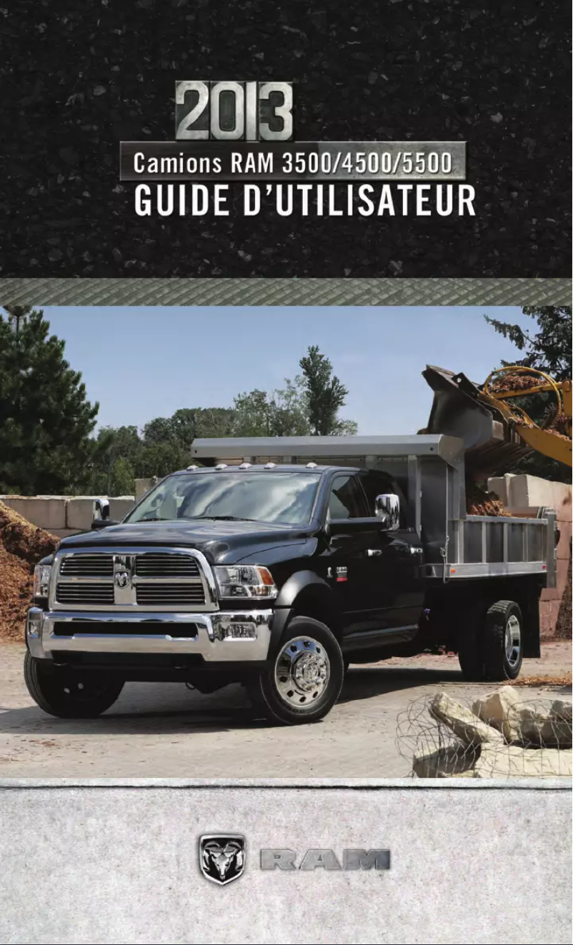 Página 1 del manual Manual de usuario RAM 3500 Chassis Cab (2013)