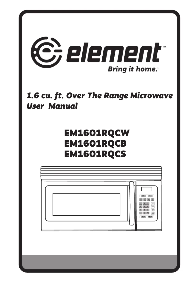 Página 1 del manual Manual de usuario Element EM1601RQCW