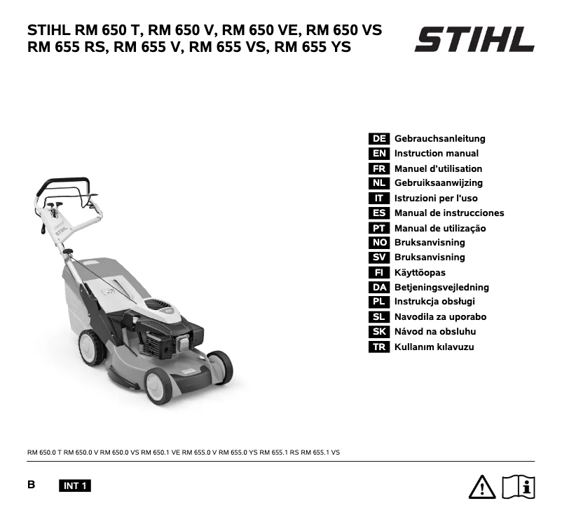 Página 1 del manual Manual de usuario Stihl RM 655.1 VS
