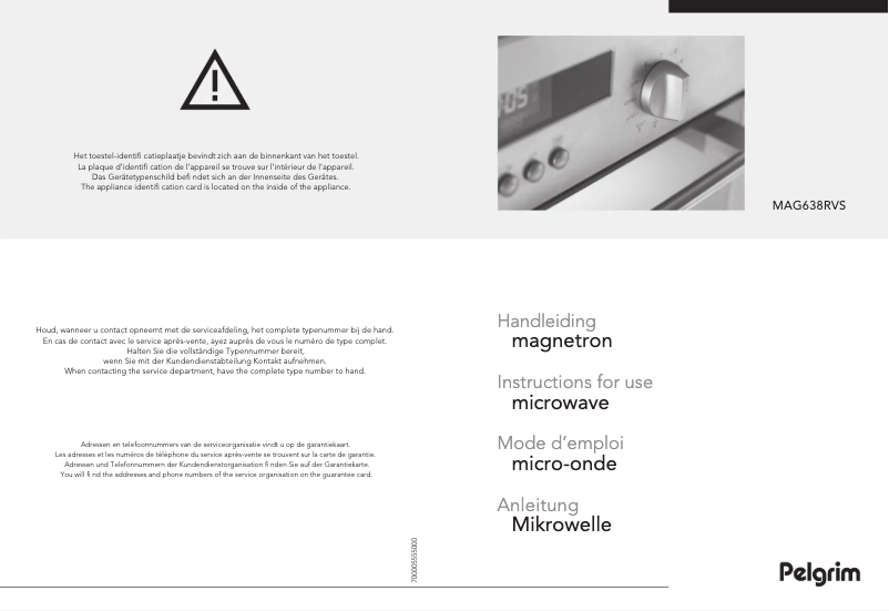 Imagen de la primera página del manual del dispositivo MAG638
