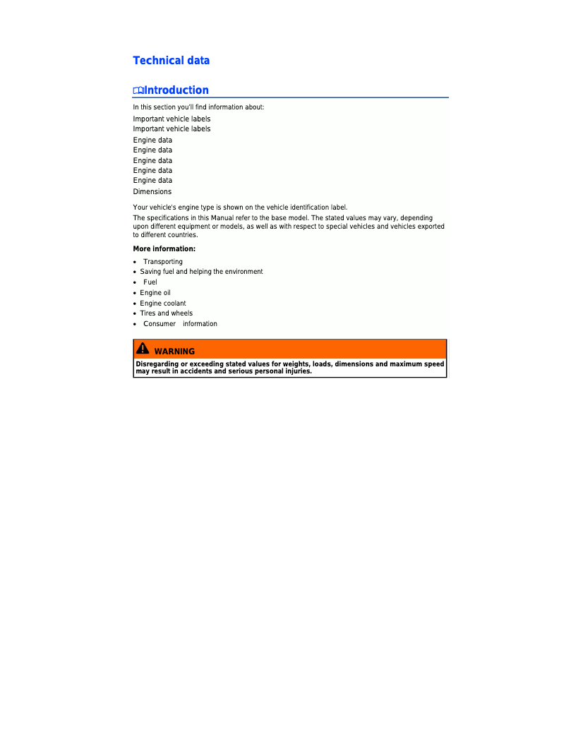 Imagen de la primera página del manual del dispositivo Passat (2014)