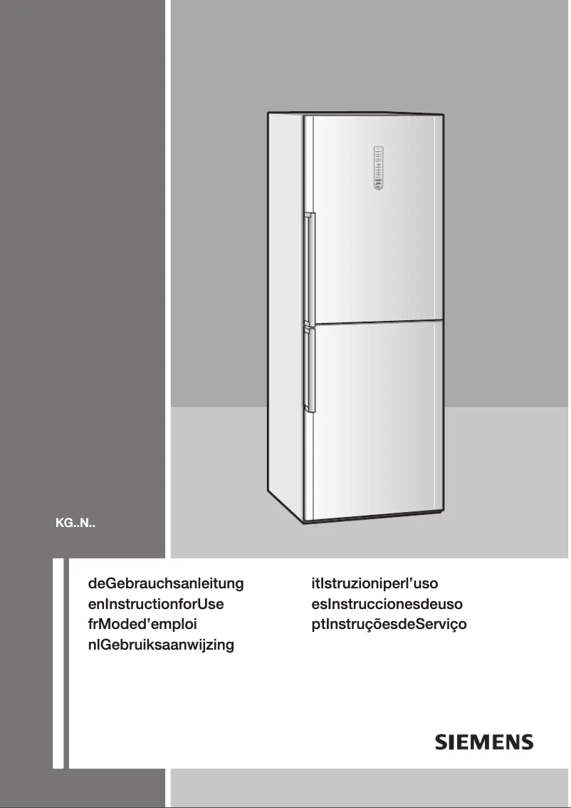 Imagen de la primera página del manual del dispositivo KG 36NH10