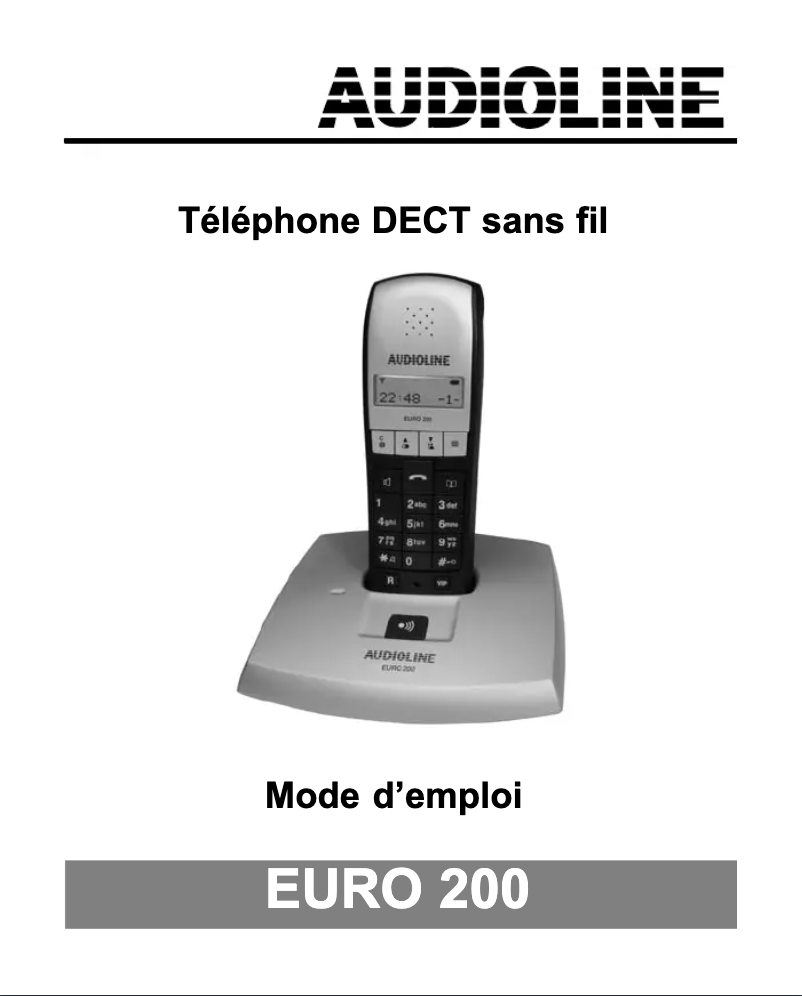 Página 1 del manual Manual de usuario Audioline EURO 200