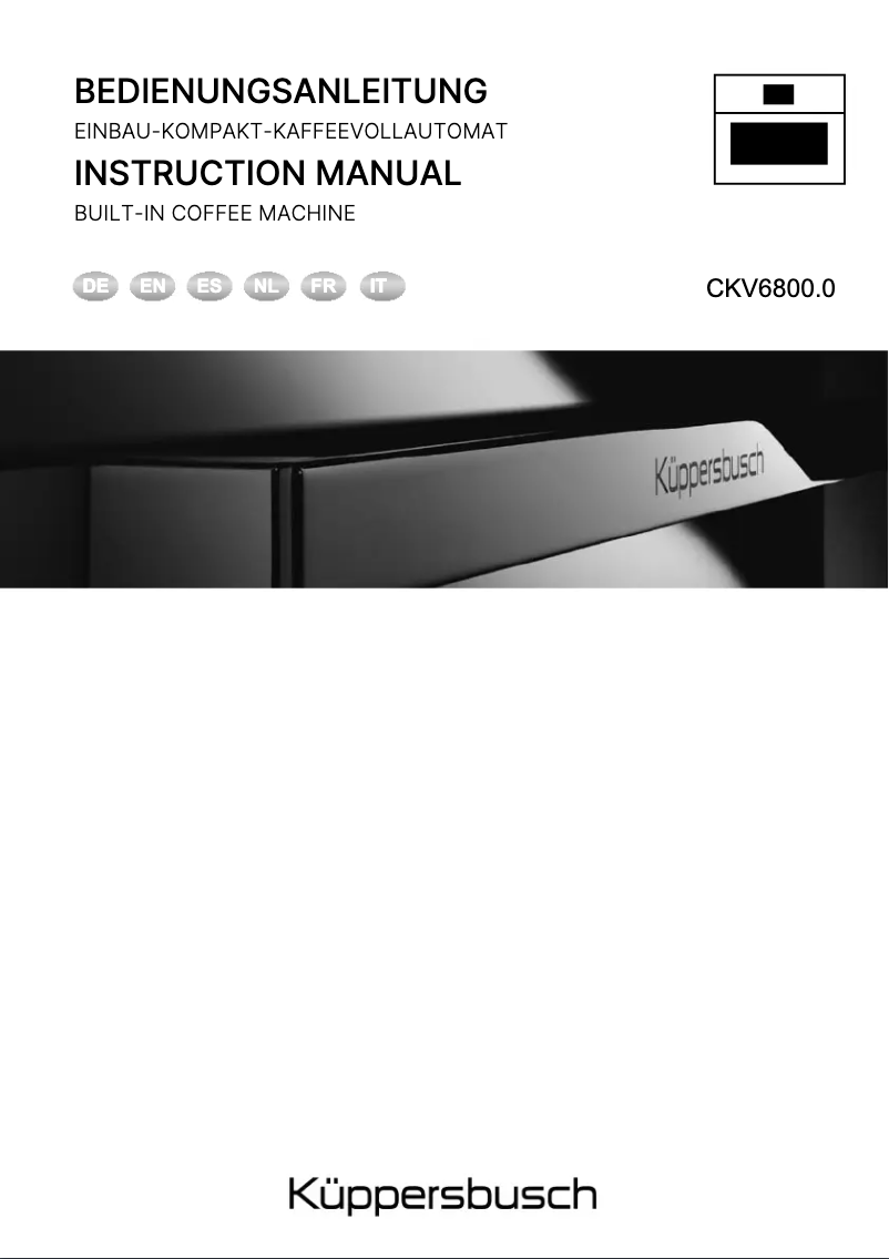 Imagen de la primera página del manual del dispositivo CKV6800.0S