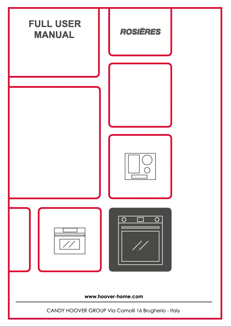 Página 1 del manual Manual de usuario Rosieres RO6 T3T1CTB1