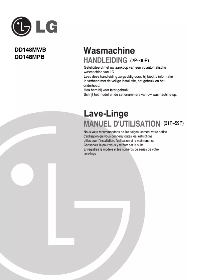 Página 1 del manual Manual de usuario LG DD148MWB