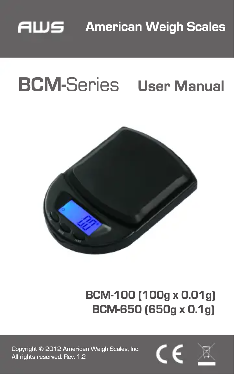 Página 1 del manual Manual de usuario AWS BCM-650