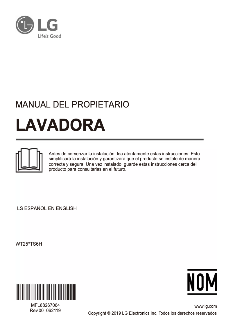 Imagen de la primera página del manual del dispositivo WT25BTS6H
