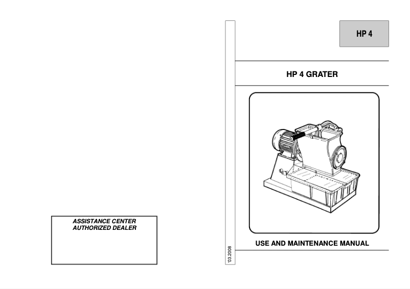 Página 1 del manual Manual de usuario Sirman GF HP 4