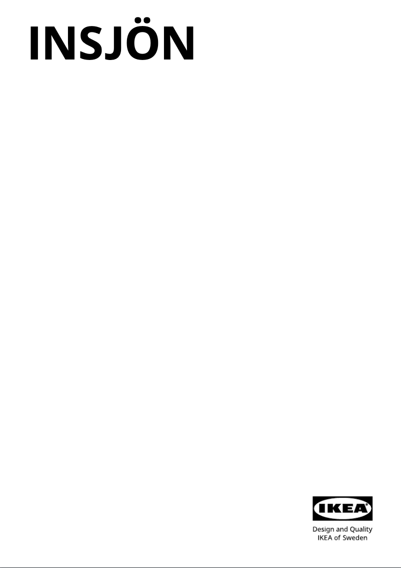 Imagen de la primera página del manual del dispositivo INSJÖN 203.419.08