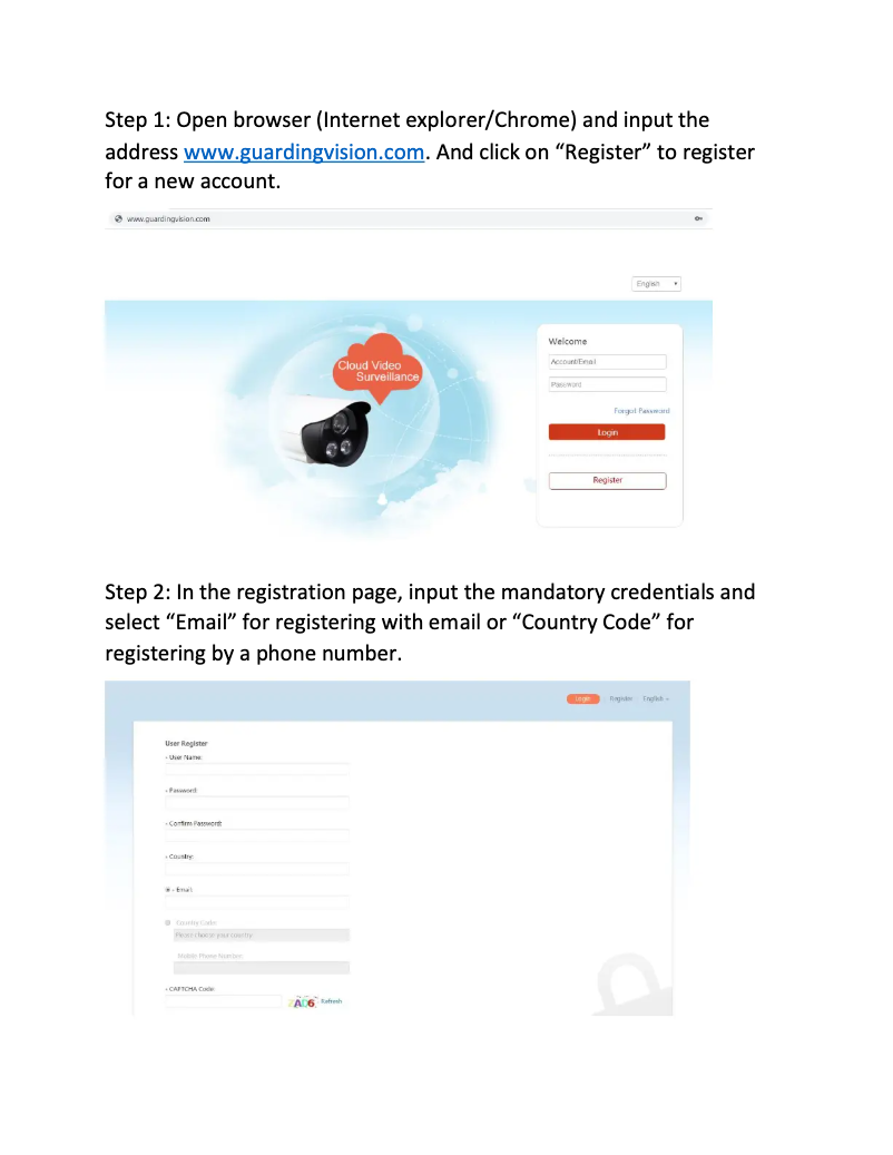 Página 1 del manual Guía de instalación EtiamPro CCTVPROM23