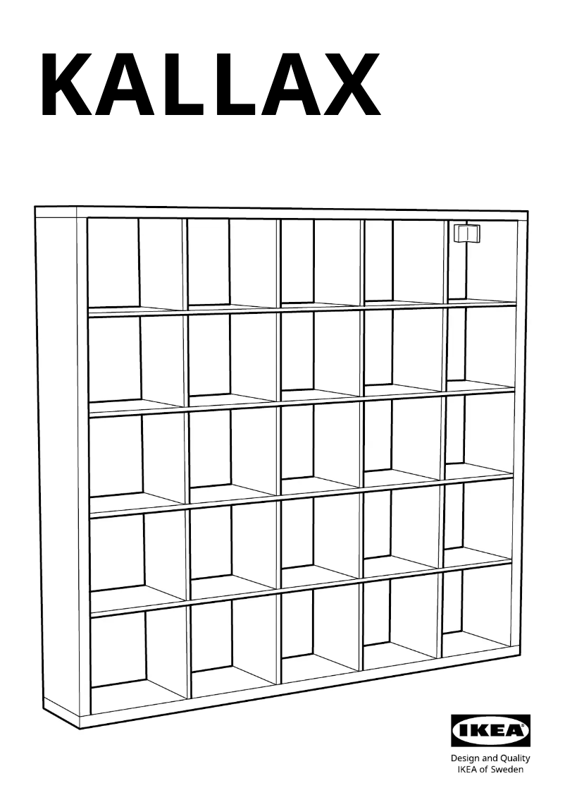 Página 1 del manual Manual de usuario Ikea KALLAX 904.779.36