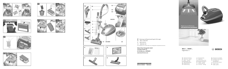 Página nº 1 - Manual de usuario Bosch Ergomaxx'x BGL72234AU
