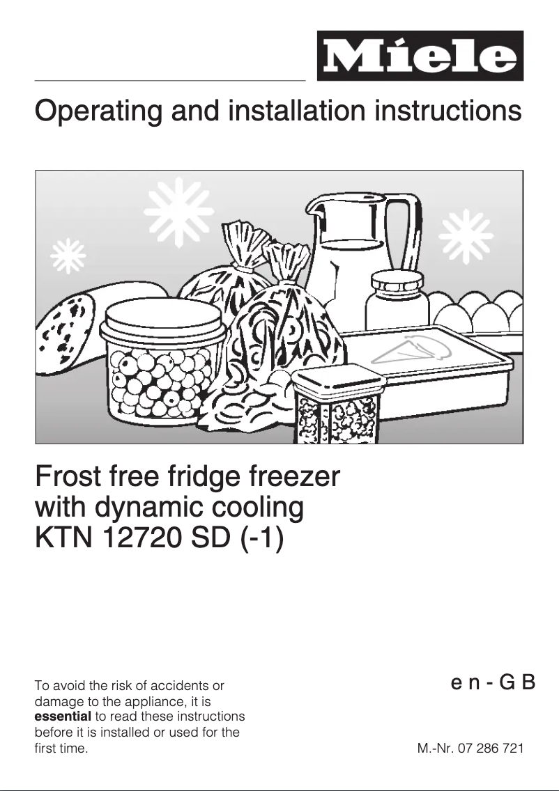 Página 1 del manual Manual de usuario Miele KTN 12720 SD