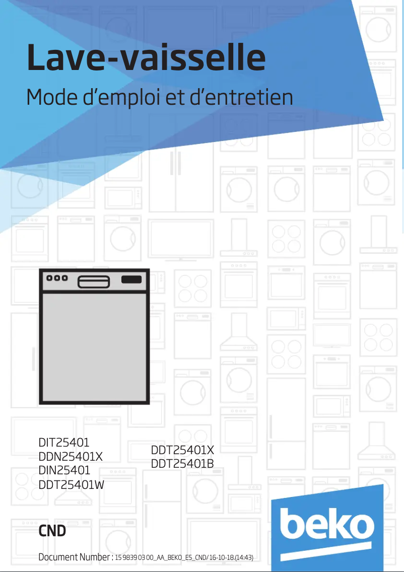 Imagen de la primera página del manual del dispositivo DDN25401X