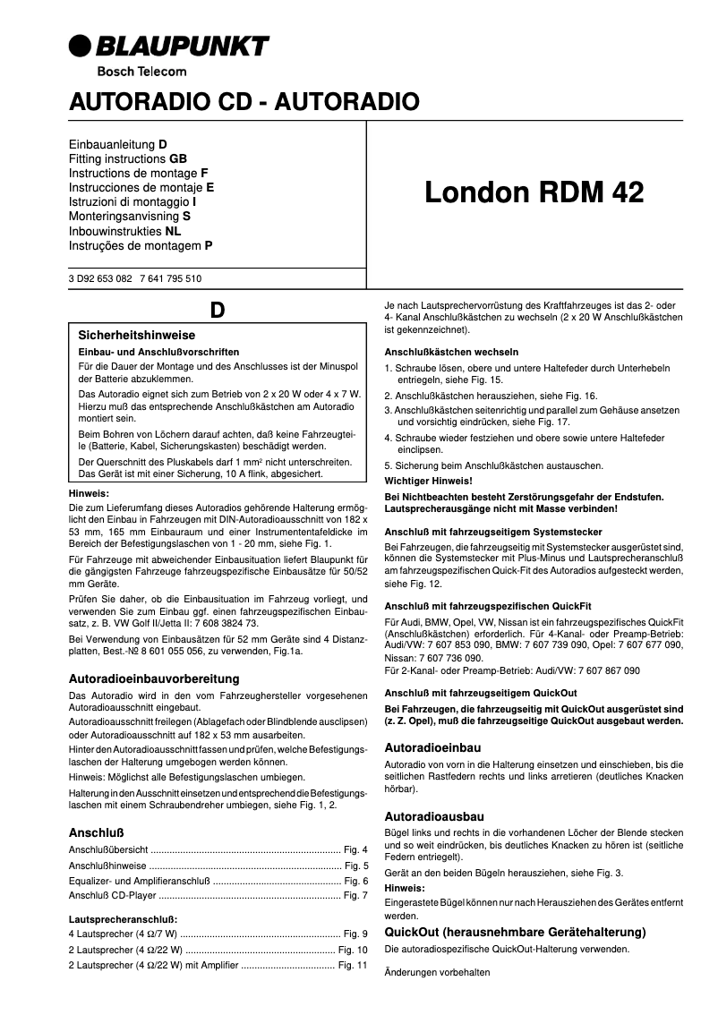 Imagen de la primera página del manual del dispositivo London RDM42