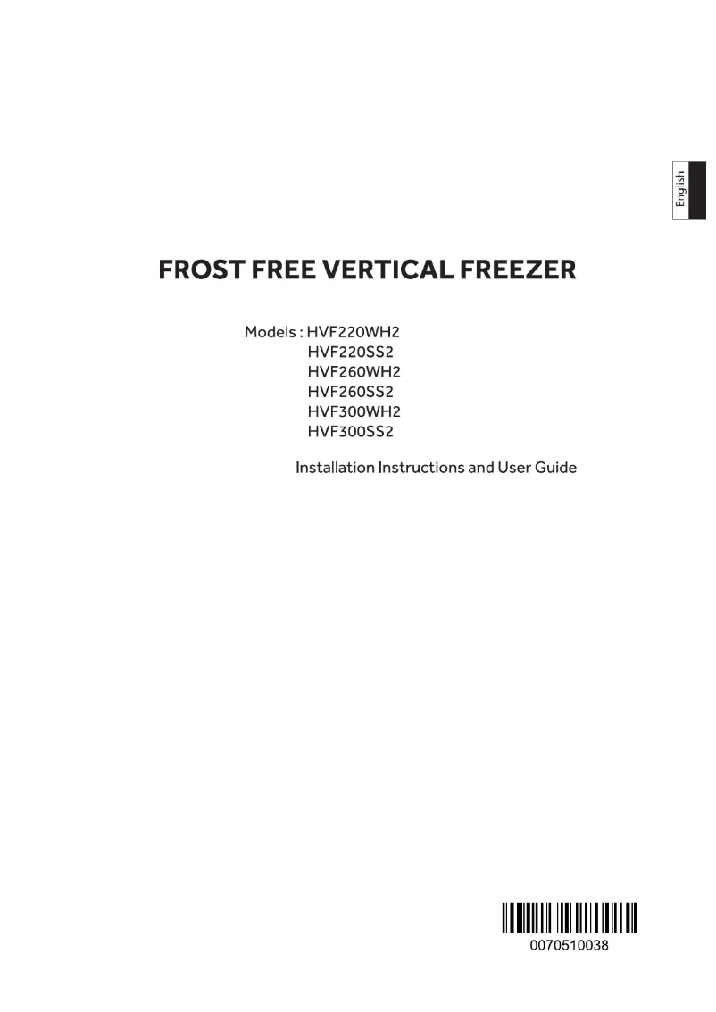 Imagen de la primera página del manual del dispositivo HVF220SS2