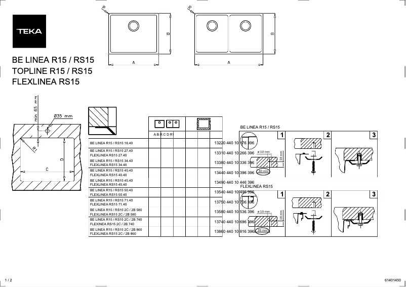 Imagen de la primera página del manual del dispositivo RS15