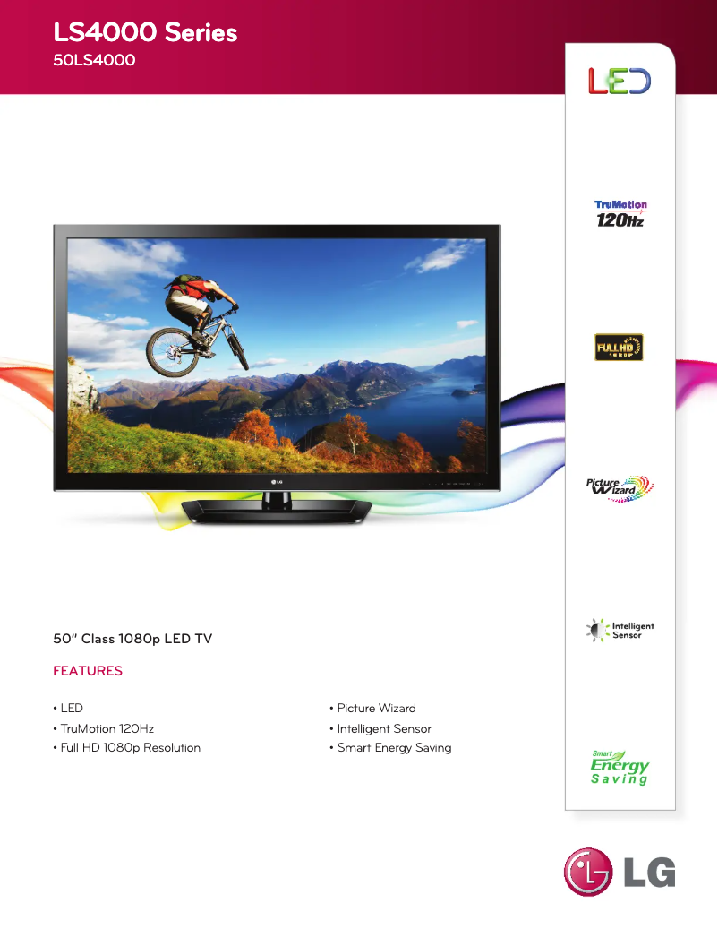 Imagen de la primera página del manual del dispositivo 50LS4000