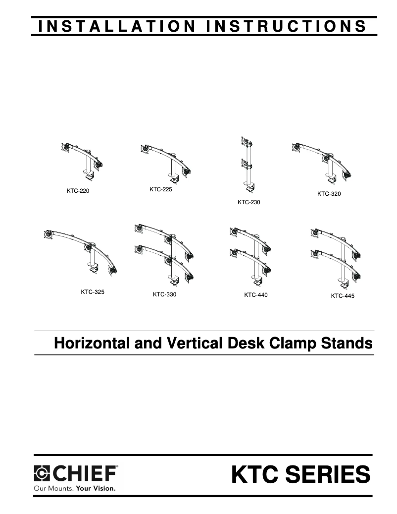 Imagen de la primera página del manual del dispositivo KTC445B