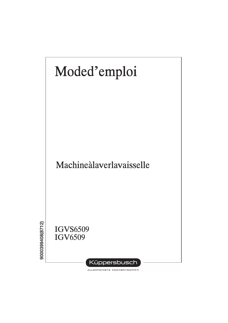 Imagen de la primera página del manual del dispositivo IGVS 6509