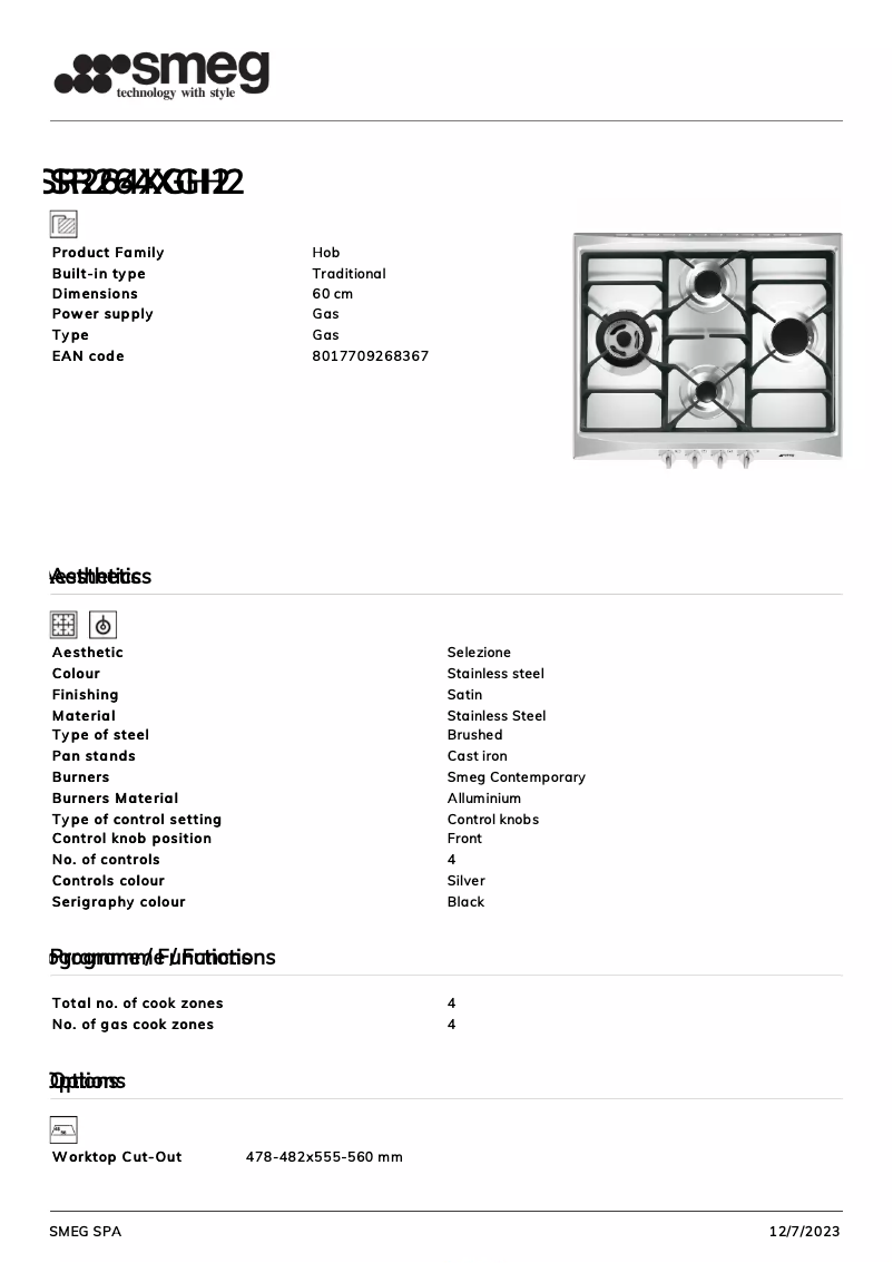 Imagen de la primera página del manual del dispositivo SR264XGH2
