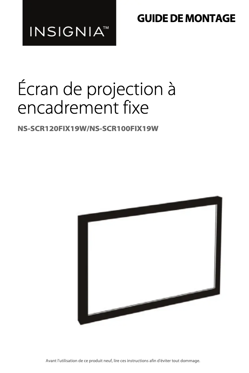 Imagen de la primera página del manual del dispositivo NS-SCR120FIX19W