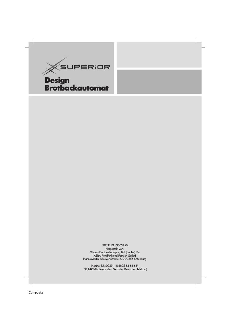 Imagen de la primera página del manual del dispositivo XBM1139S