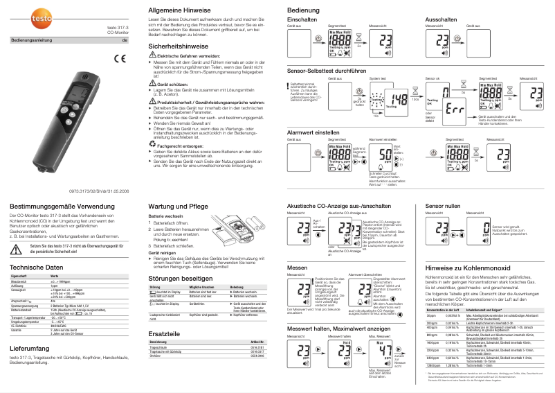 Imagen de la primera página del manual del dispositivo 317-3