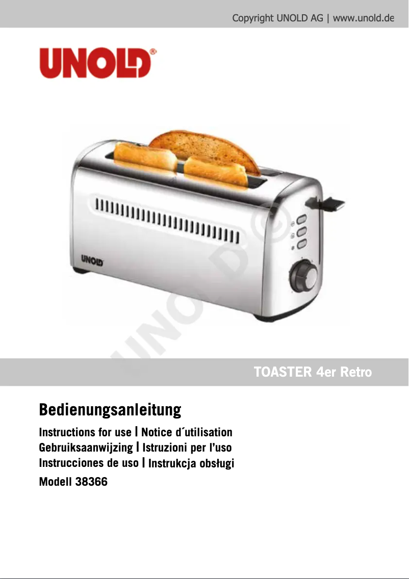 Imagen de la primera página del manual del dispositivo 38366