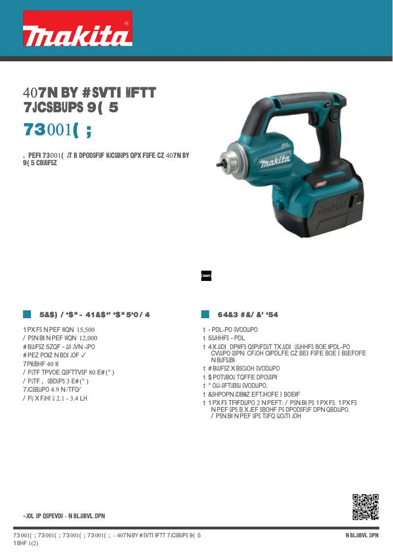 Imagen de la primera página del manual del dispositivo VR001G