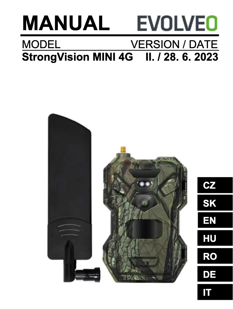 Imagen de la primera página del manual del dispositivo StrongVision MINI 4G